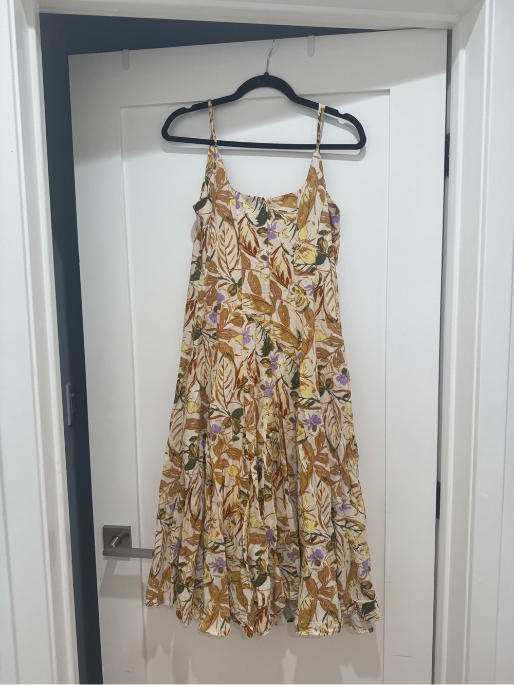 Astr Jaleyah Paneled Flare Midi Dress -Small - Picture 3 of 7